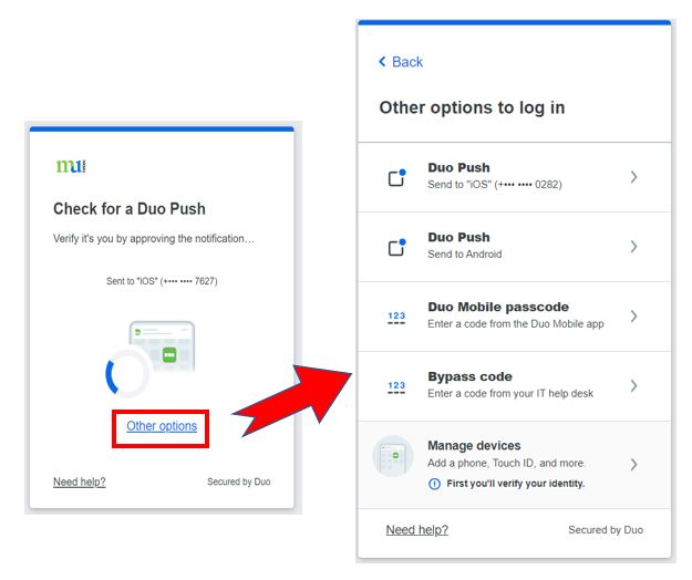 Change authentication method